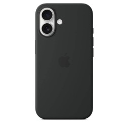 Чехол накладка для iPhone 16 Plus Silicone Case with MagSafe Black