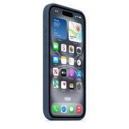 Чехол накладка для iPhone 16 Plus Silicone Case with MagSafe Denim